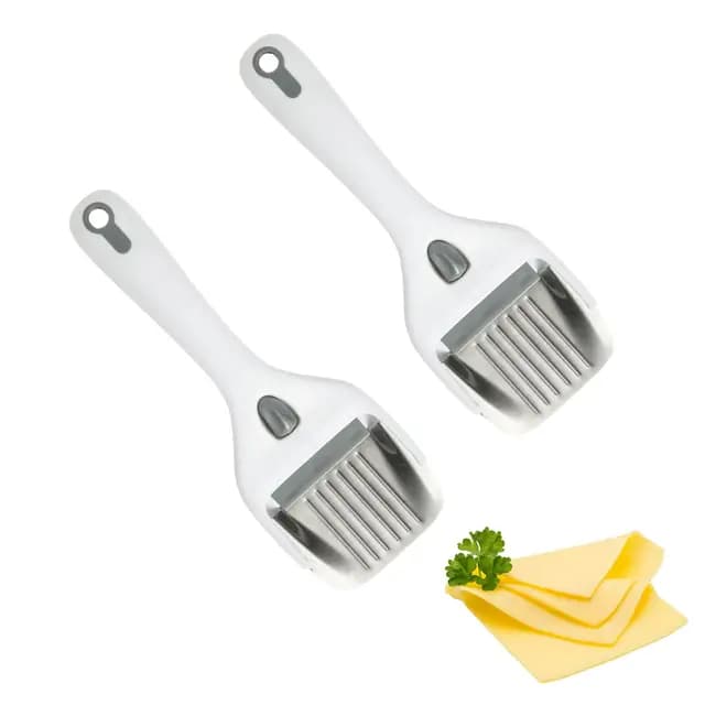 Käsehobel aus Edelstahl für die Küche, verstellbarer Handkäseschneider mit 2 Teilen für Blockkäse,antihaftbeschichtet und ergonomischer Handgriff