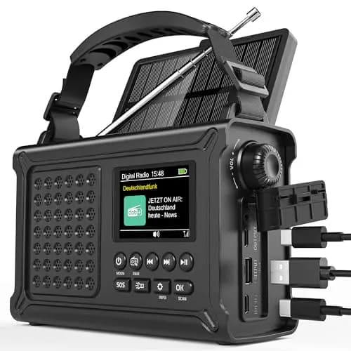 Roxicosly DE-CR1030DAB Solar-Kurbelradio
