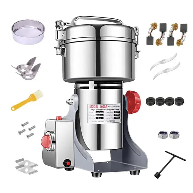 LEJIEYIN Elektrische Getreidemühle 2400W Edelstahl 1000g