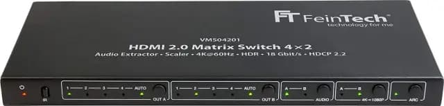 FeinTech HDMI Matrix Switch 4x2
