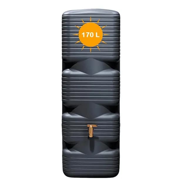 Yoursol Quadro Wandtank 170 L Regentonne Graphite Grey