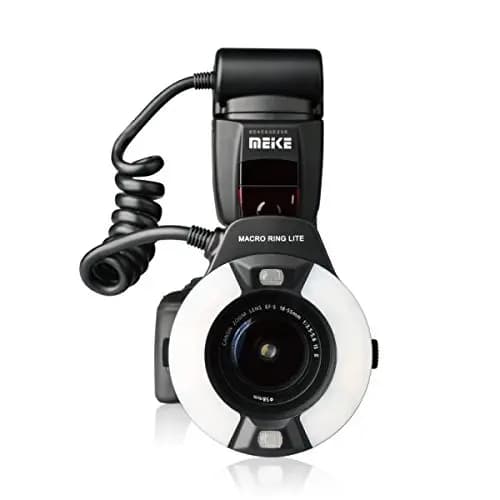 Meike MK-14EXT-C E-TTL Makro LED Ringblitz mit LED AF Assist Lampe für Canon EOS DSLR Kamera