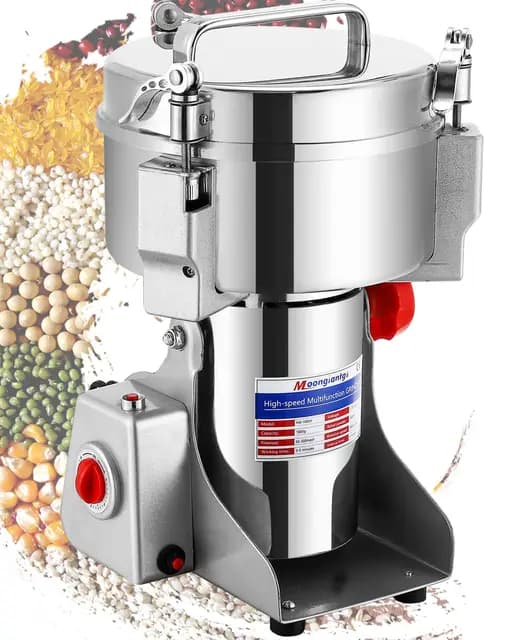 Moongiantgo Elektrische Getreidemühle 1500g Edelstahl 3600W