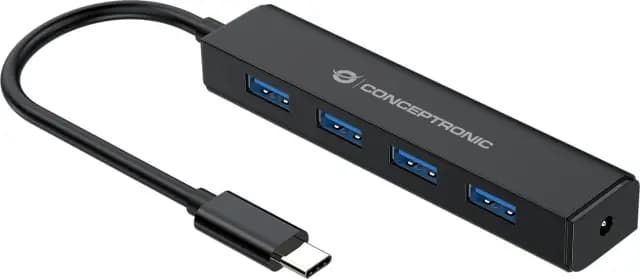 Conceptronic 4-Port USB 3.0 Hub mit USB-C Anschluss – Bild 1