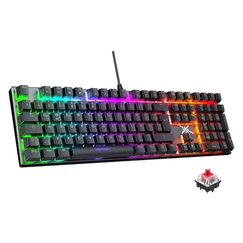 TECKNET Mechanische Gaming-Tastatur