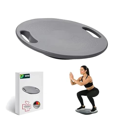 Bhb Balance Board mit Griffen Ø 39,5 cm Grau