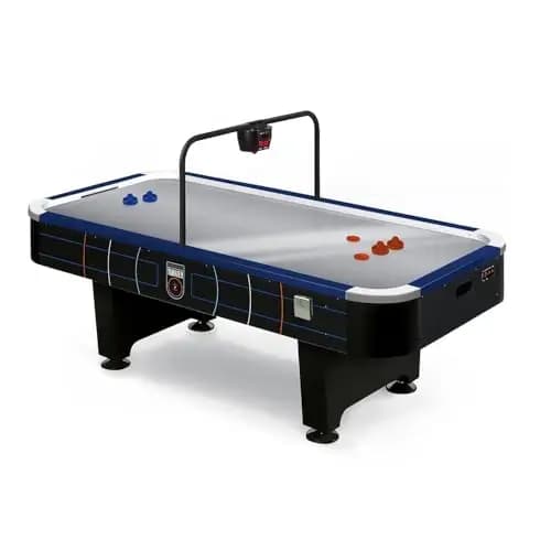 Sportime Airhockey Tisch Turnier 2.0 | Edelstahl Spielfeld mit Infrarot Torzählung, 2 Lüfter, Sound, Ersatzteile | 8 ft | 245x123x81 cm, 2-4 Spieler, 124 kg