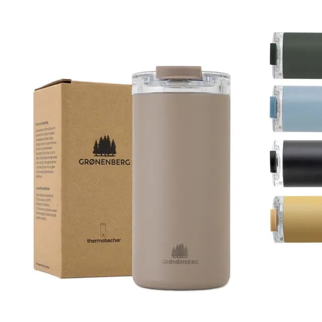 Groenenberg Thermobecher 440 ml Edelstahl To-Go – Bild 1