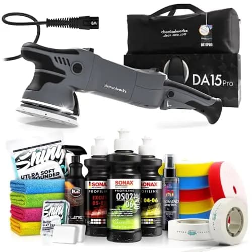 Shiny Freaks DA15 Pro Exzenter Poliermaschine Set
