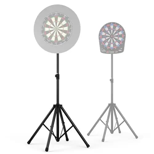 KOTO - Dartsänder, Dartscheibe Ständer, geeignet für Sisal- & elektronische Dartscheiben, zusammenklappbar, höhenverstellbar