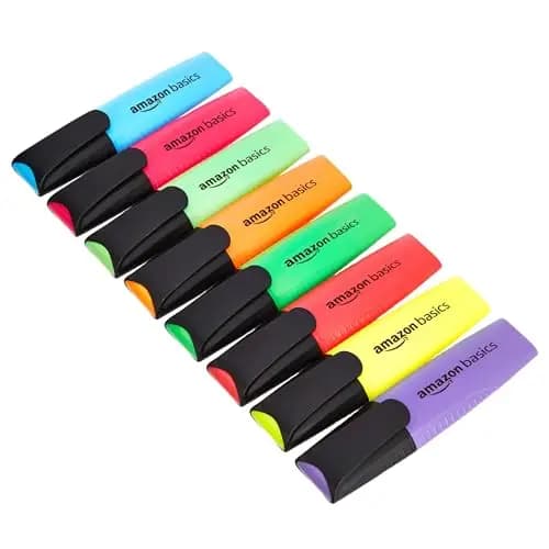 Amazon Basics Textmarker Set