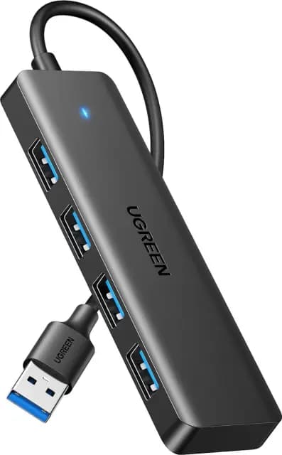 Ugreen 4-Port USB Hub, schwarz, USB-A 3.0 [Stecker]