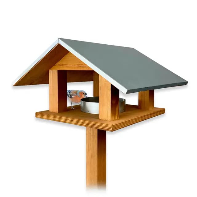Gartenetage Vogelwunder Vogelfutterhaus mit Metalldach – Bild 1
