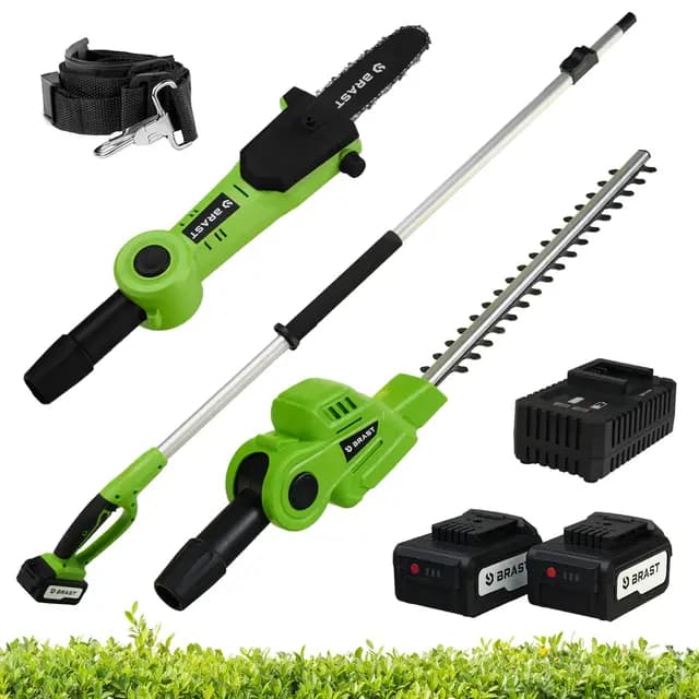 BRAST Teleskop-Heckenschere 2in1