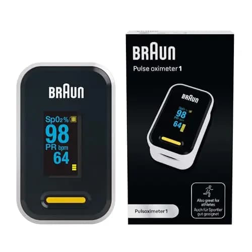 Braun Pulsoximeter 1 Sauerstoffsättigungsmessgerät