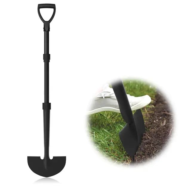 Rasenkantenschneider Gardena, Manueller Rasenkantenschneider mit Metallklinge, Halbmond Rasenkantenwerkzeug mit D-Griff, 104 cm Langer Griff, Rasenkantenschneider für Gras, Gehweg, Hof