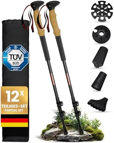 Alpenwert Teleskop Wanderstöcke