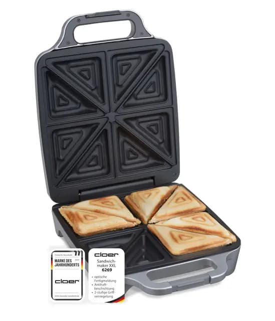 Cloer 6269 XXL Sandwichmaker – Bild 1