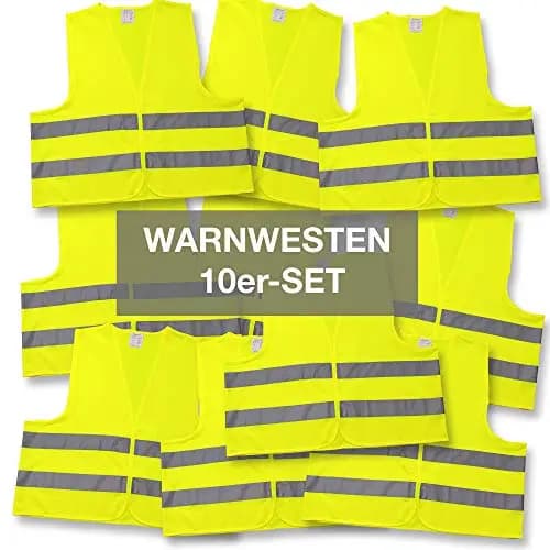 Allflash Warnweste 10er Set