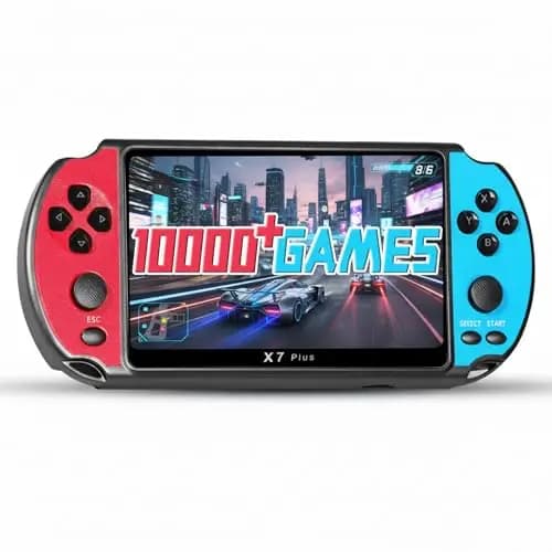 Mldnld Retro-Konsole Über 10.000 vorinstallierte Spiele, 5,1-Zoll-HD-Display Handheld-Spielkonsole, über 10 Emulatoren