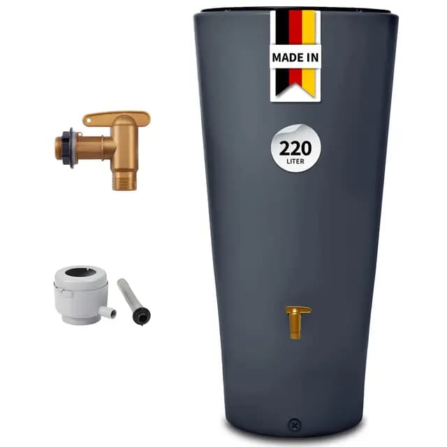 4rain Vaso 2in1 Regentonne 220 L Graphite Grey