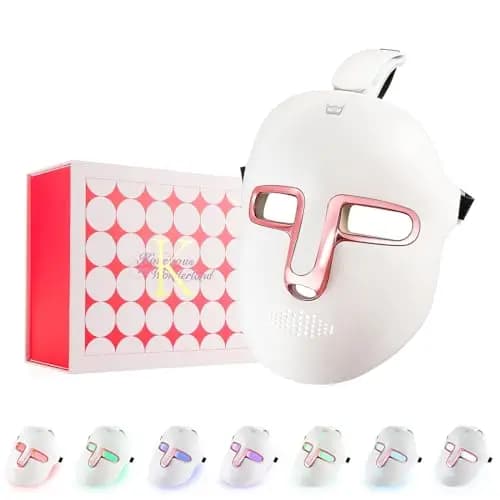 IeBilif LED-Gesichtsmaske 7-Farben Lichttherapie 270 LEDs