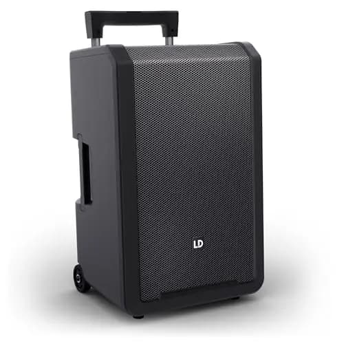 LD Systems ANNY 12-12" Mobiler Bluetooth PA-Lautsprecher mit Akku und Mixer, schwarz