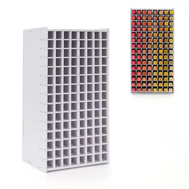Krafetto 120 Marker Stifte Organizer Schreibtisch, Alkohol Marker Halter, Multifunktionaler Stifthalter für Büro, Schule und Zuhause, Praktische Stifte Aufbewahrung Schreibtisch Organizer