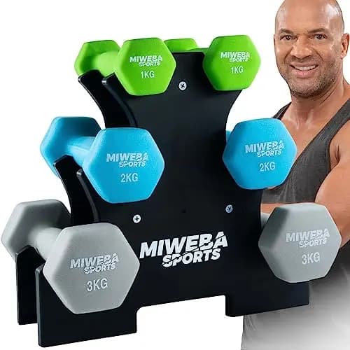 Miweba Sports NKH120 Kurzhantel-Set