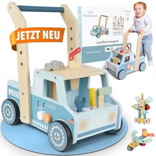 Entdeckerland Lauflernwagen Holz 3-in-1 Walker