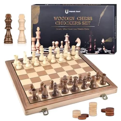 DYDHRER Holz Schachspiel Set