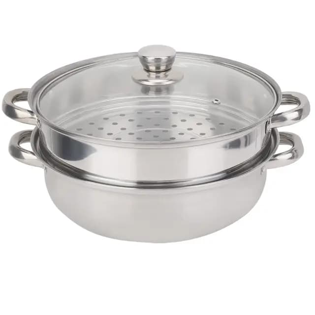 Wakects Edelstahl Dampfgarer Set