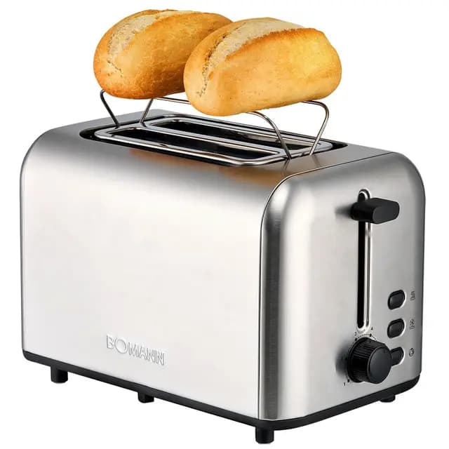 Bomann TA 6080 CB Edelstahl Toaster