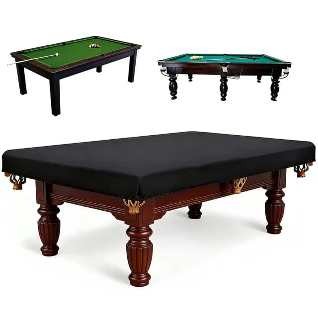 Billardtisch Abdeckung, 7FT Billardtischabdeckung mit Kordelzug, Schutzhülle für Billardtische, Wasserdicht Staubdicht Oxford-Stoff Billard Tisch Abdeckungen für Drinnen Draußen
