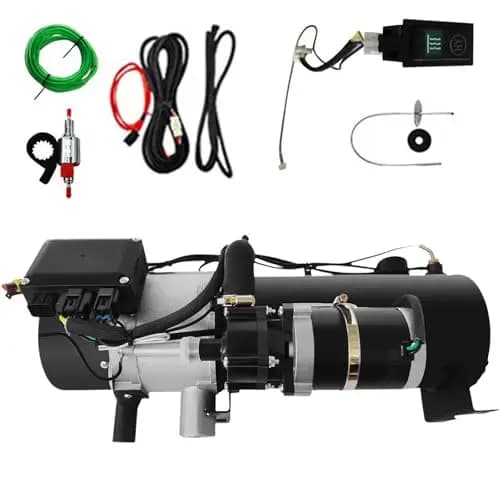 12V 10KW Wasser-Standheizung Diesel, Hydronic Kühlmittelheizung Komplettset, Motorvorwärmer für LKW, Bus, Wohnmobil & Boot (12V 10KW)