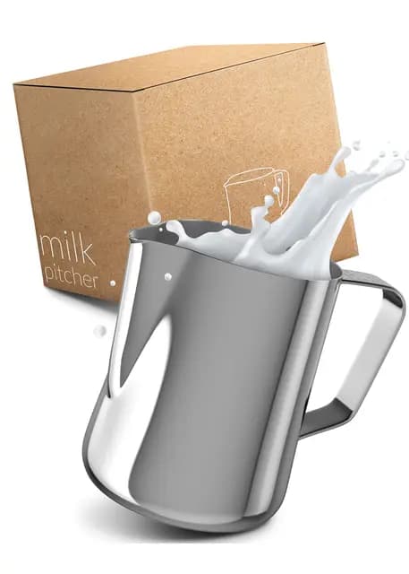 Lambda Coffee Edelstahl Milchkännchen