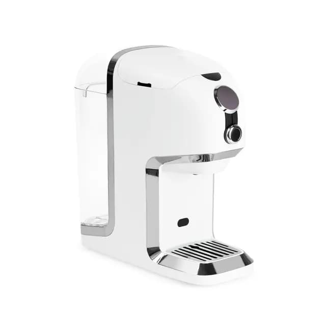 BRU Tee Automat für Losen Tee, Kräuter & Teebeutel - Heißwasserspender & Teemaschine in Einem - OHNE Kapseln, Filtriertes Wasser Auf Knopfdruck, Automatisches Reinigungssystem (Weiss/Chrome)