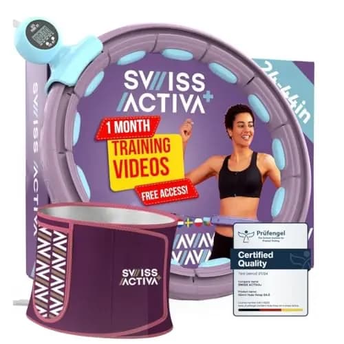 Swiss Activa+ Hula-Hoop-Reifen mit Taillentrainer