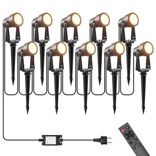 LONIUTO LED Gartenbeleuchtung mit Fernbedienung