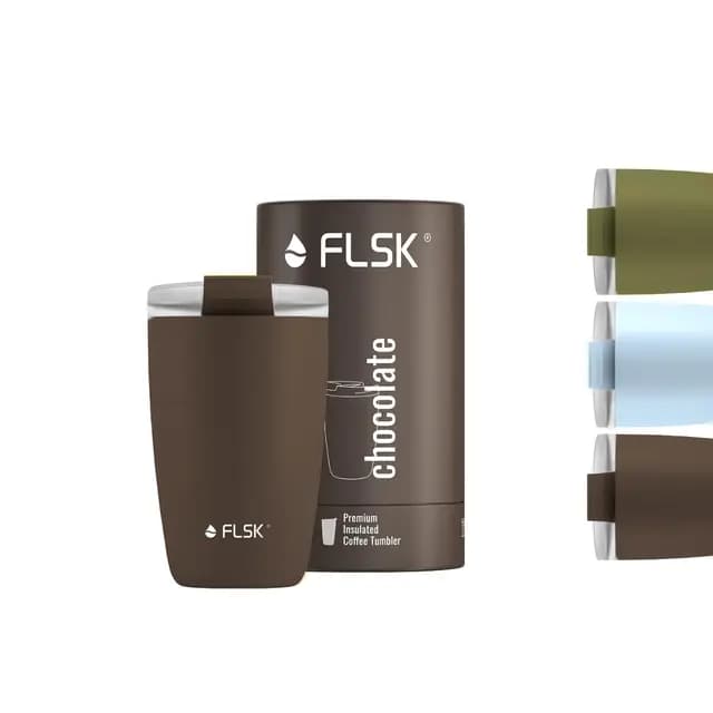 FLSK Kaffeebecher Edelstahl 350 ml Chocolate