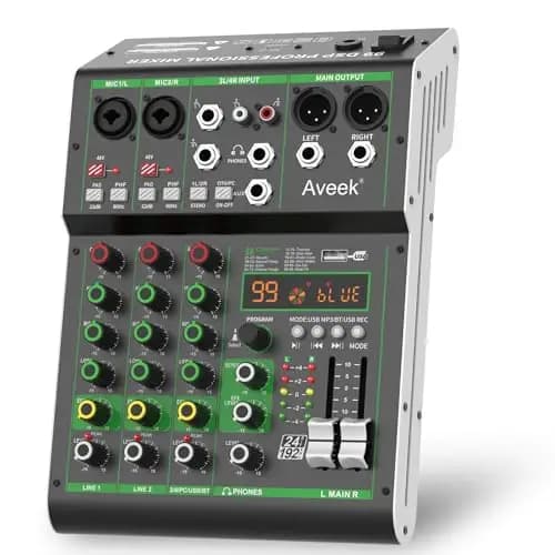 Aveek F4 4-Kanal DJ Mixer