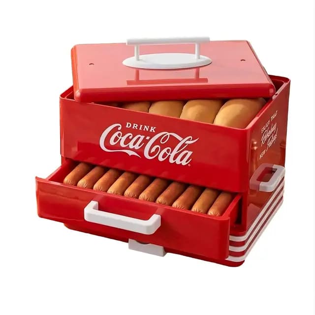Salco Coca-Cola Retro Hot Dog Maker SHD-80CC Dampfgarer