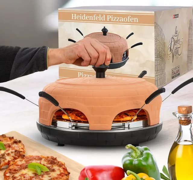 Heidenfeld Pizzachef Elektrischer Pizzaofen