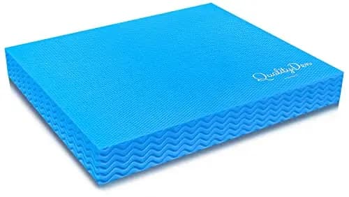 Quality Den Balance Pad, Rutschfester Weichschaum, Balancekissen für Stabilität und Koordination - Hilft, die Tiefenmuskulatur zu Stärken - Inklusive e-Übungshandbuch