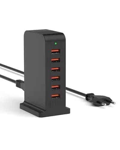 POANES 50W 6-Port USB Ladestation