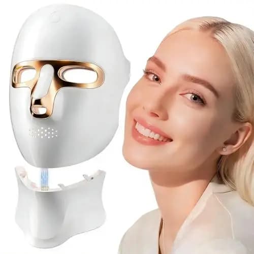 ONLUKY LED Gesichtsmaske Anti-Aging mit Rotlicht & Infrarot