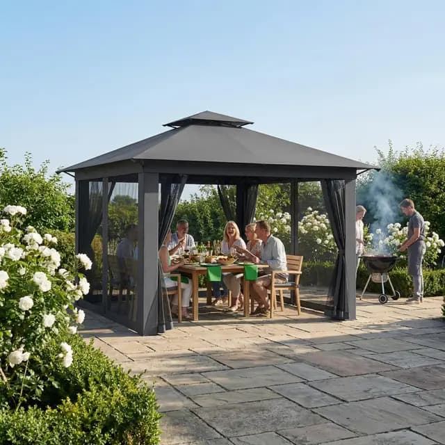 PEILU 3x3m Gartenpavillon