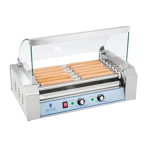 Royal Catering Hot Dog Maker 7 Rollen 1400 W