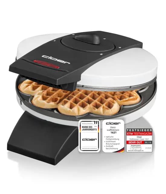 Cloer 1621 Herzwaffeleisen