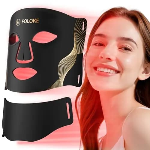 FOLOKE LED Lichttherapiemaske Gesicht & Hals 7 Farben